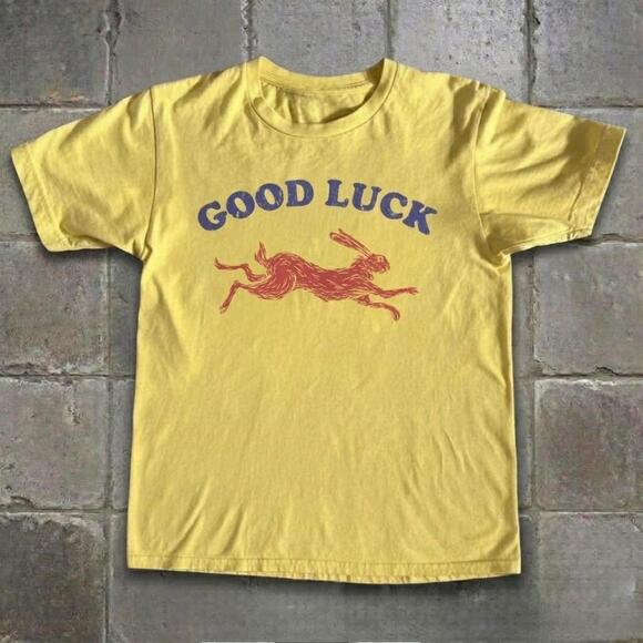 Other - Yellow Good Luck Graphic Tee